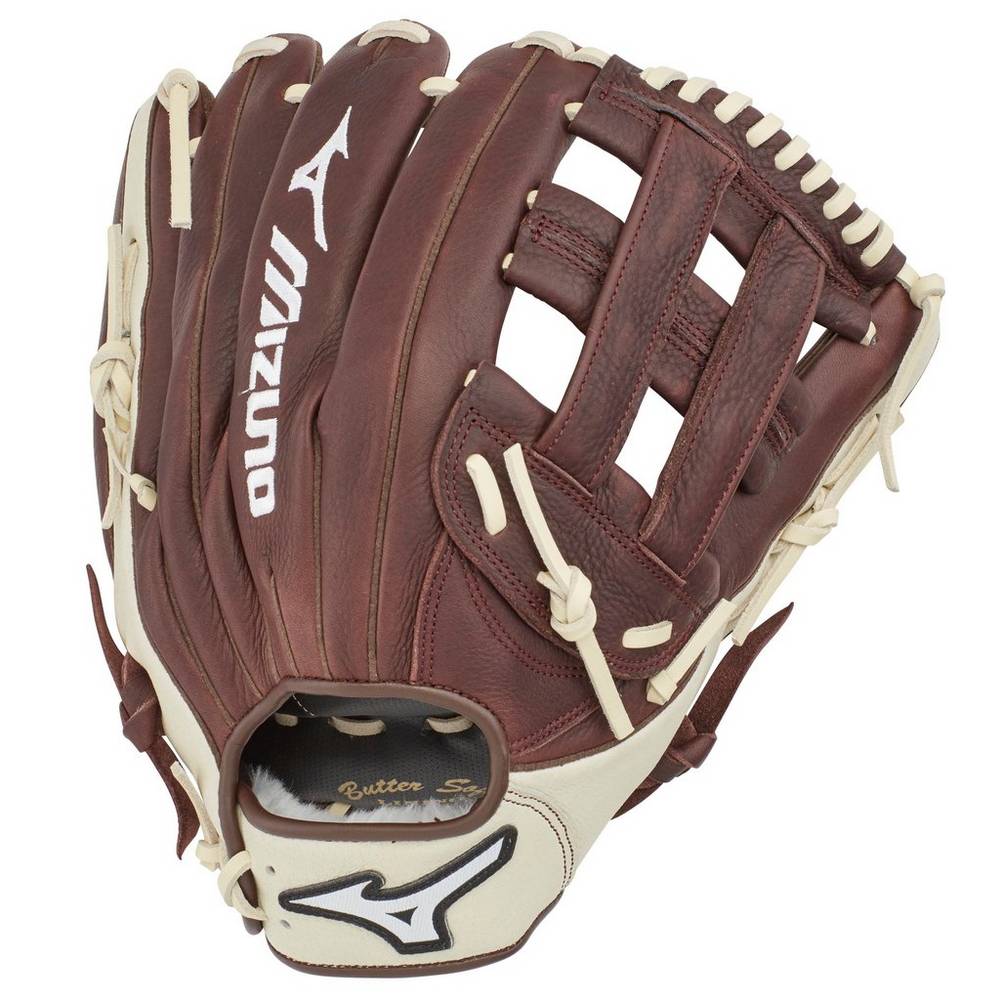 Mizuno Men's Franchise Series Outfield Baseball Glove 12.5" Coffee/Silver (312629-GIN)